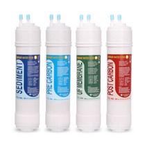 한샘이펙스 P-814 고품질 정수기 필터 호환 1회세트, 선택1 - 1회관리세트(1+1+1+1=4개)