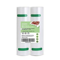 AKZIM 진공 팩 롤 20×500cm×2개 후드 실러 전용 롤 교체 롤 PA+PE 소재 엠보싱 가공 진공 비닐 진공 포장 가방 식품 보존 저온 조리 자유롭게 컷 가정용 업무용
