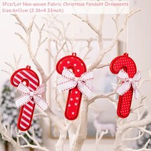 크리스마스 트리 오너먼트 장식볼 방울 장식용품 소품 격언 얼굴없는 인형 홈 펜던트 노엘 데코 나비 다드 나탈 새해 2023, 26.SDG1333Pcs Crutch