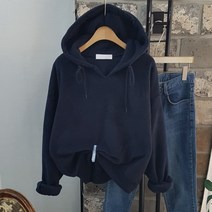상상그이상 여성용 국내제작 기모 하울후드 티셔츠 탄탄한 소재 루즈핏 가볍고 따뜻한 부드러운 겉기모 가성비 좋은 무지 소프트한 색감 데일리 후드티 꾸안꾸룩