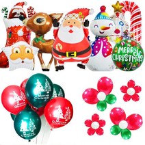 크리스마스 은박풍선 장식 성탄절 풍선 컬링리본 루돌프 양말 트리 케이크 해피뉴이얼 인쇄, 04.눈사람페이스