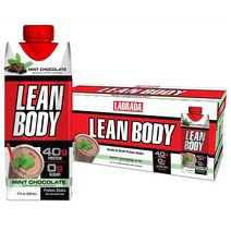 LABRADA 라브라다 린바디 프로틴 쉐이크 500ml 12개 민트 초콜릿 맛 -Lean Body Ready-to-Drink, 1개, 1