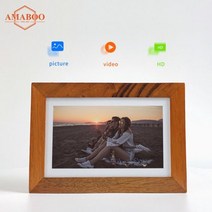 디지털 LCD 스크린간판 상업용 유형 c에 있는 7 인치 IPS 광고 Signage LCD 스크린 스피커 운영하는 건전지, 01 brown_03 영국 플러그