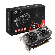 QTHREE SAPLOS 라데온 RX 560 그래픽 카드 4GB GDDR5 128비트 디스플레이 포트 HDMI DVI 데스크탑 비디오 PC 게임용 컴퓨터 GPU PCI 익스프레스