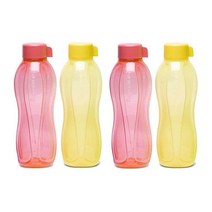Tupperware 아쿠아 슬림 병 4개 세트 (500ML)