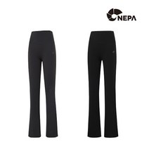 네파 NEPA 송파점 여성 2컬러 가을 신축성이 좋은 트리코트 소재를 사용한 99.9%의 자외선 차단 효과로 야외활동 시에도 피부를 보호 플레어 레깅스 팬츠 7H61622SP