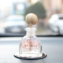 차량용 플라워 디퓨저 거치형 60ml, 리필액 200ml, 선물포장, 제주비자나무