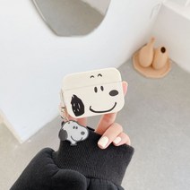 스누피 이어폰 케이스 Airpods Pro 1 / 2 / 3 실리콘 헤드폰 보호 커버 선물, airpods 3