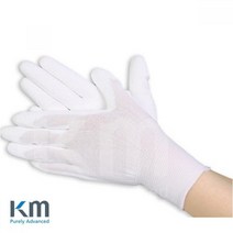 KM 크린룸 PU PALM 손바닥 코팅 나일론 장갑 10켤레입 실험실, S-10켤레입