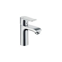 한스그로헤(hansgrohe) Hansgrohe Metris 모던 업그레이드 설치가 쉬운 손잡이 1개 17.8cm(7인치) 높이 욕실 싱크 수도꼭지 크롬 31080001 [미국 직