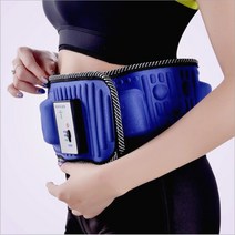음파진동기 복부 허리 마사지기 슬림 가정용 벨트, 플래그십블루 -33스톤5개 모터+충전 및 연결