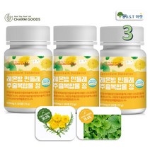 레몬밤 민들레추출물 밀크씨슬 단델리온 추출 복합물 120정 식약처 HACCP, 3개