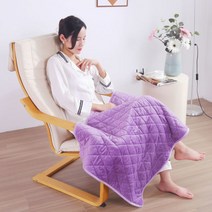 Mzzc 오피스실 무릎 열선 USB 전력 온열담요 전력담요 캠프 온열 휴빅사이즈 차량용 발열이불 purple