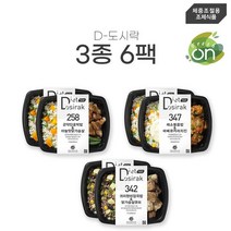프레시온 다이어트 체중조절식 D도시락 3종 6팩, 단품/1