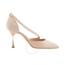 Manolo Blahnik 여성용 레핌 90스웨이드 및 가죽 펌프 브랜드 사이즈 36( 미국 6)