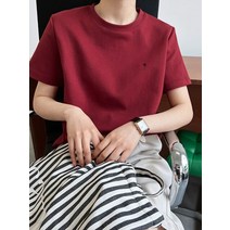 봄과 여름 새 글자 자수 반팔 티셔츠 여성용 풀오버 하단 셔츠 오버 숄더 탑 코튼