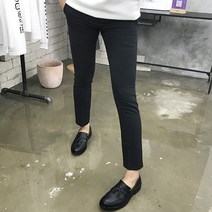 용된다 남자 슬림핏 9부 옆밴딩 슬랙스