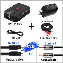 비디오테이프 변환 비디오 테이프 USB 플레이어 동영상 파일 디지털-아날로그 오디오 기 블루투스 5.0 광 toslink 동축 신호-rca rl 오디오 디코더 spdif atv, 예 그들은 210을 가지고 있습니다, 번들 1