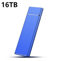 Portable SSD High Speed 2TB 1TB 500GB Type-C External Hard Drive 4TB 16TB USB 3.1 Storage Disks For, [16] Blue 16TB