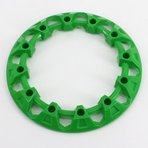 6 인치 7 휠 허브 장식휠 림 장식 링 보호 커버 카트 AT 이동 오토바이 호환 부품, 01 6inch dark green