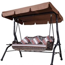 야외 테라스 벤치 스윙 그네 의자 인테리어 안락의자, 2인 (베개 2 개 )