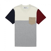 DRIFE COLOR BLOCK POCKET TEE GREY