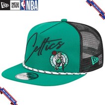 [미국정품] 912038 뉴에라 NBA 스냅백 캡모자 Boston Celtics New Era Script Logo Golfer 9FIFTY Snapback Hat - Green