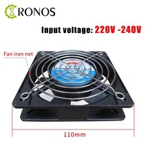 110/120MM CNC 조각 기계 팬 공작 AC 냉각 24V220V 산업 제어 섀시 철조망, [01] 24V, [01] 110MM
