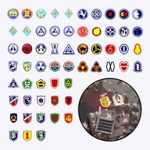 군화와고무신 정복 사단 뱃지