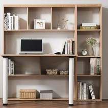 고등학생 공부 전면책상 중학생 책상세트, 오크