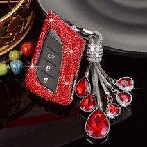 차키케이스 크리스탈 자동차 키 케이스 Lexus Rx 300 330 350 400h Is, Red