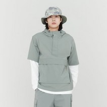 SNOWPEAK APPAREL 루트 후디 반팔 아노락_LK
