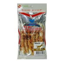 써니 푸들 간식 치킨스틱 사사미 껌 6P 강아지 이빨 특별식 덴탈츄 포메, 1개