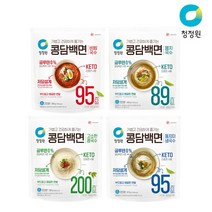 청정원 콩담백면 4종 4개 골라담기, 비빔국수 423.6g x 4개, 비빔국수 423.6g x 4개