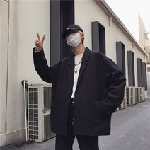 수트 파티 가을 캐주얼 정장 재킷 남성 특대 한국 트렌드 여름 얇은 잘 생긴 남자 작은 우아한 Dk 유니폼 하이 스트리트 일본 하라주쿠