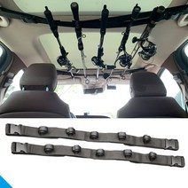 차량용 로드거치대 낚시대 홀더 고정 걸이 보관 스트랩 밴드, 세트(2개입)