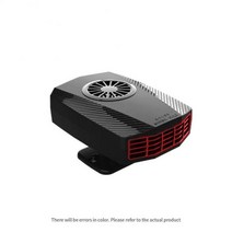 자량용 서리 제거기 차량 장착형 에어컨 냉온수 에어 히터 12v 24v 자동차 난방 팬 빠른 온열 전기 제품, [01] black
