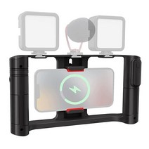 UURig 비디오 녹화용 휴대폰 스태빌라이저 - 카메라 스태빌라이저 리그 + 휴대폰 마운트+무선 충전9600mAh+블루투스 - 아이폰 촬영 액세서리 - 휴대폰 비디오 스태빌라이저, 2257