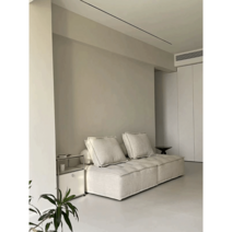 린넨 북유럽 원룸 자취템 소파침대 미니멀리즘 카페, 95x95x34cm 기술 천 베이지
