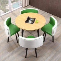 회의 상담 테이블 의자 세트 카페 사무실 책상 원탁 원형 탁자 넷레드 비즈니스 응접회의, BD