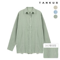 [탱커스] 여성 잔스트라이프 꼬임 블라우스