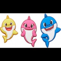 [크록스키즈] 크록스 아기 상어3팩 지비츠 10008018