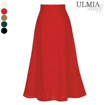 [율미아스탭] 린넨플레어스커트_S2M1SK8140