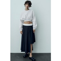 독일 자라 ZARA 200091 핀스트라이프 박스 플리츠 스커트