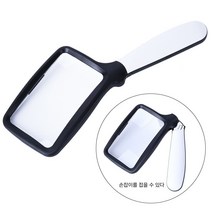 DEEKAILE 돋보기 접이식 휴대용 고배율 LED 108*63mm, 2P