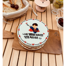 케익팩토리 수제 맞춤 주문제작 전국 배송 슈퍼맨 레터링 맞춤케이크, L(17cm), 선택안함, 1개