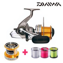 다이와 크로스캐스트KS +보조스풀 +대용량원투줄 원투릴 원투낚시 릴, 5000KS