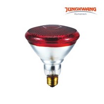 적외선전구 적외선램프 IR램프 150W (열전구 의료용/동물보온용) [국내유일생산] [히트플러스], 150W PAR38 루비