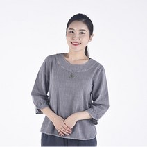 리예 아사 슬라브 여름 여자 티 블라우스 절복 법복 승복 수련복 개량 생활한복 해들누리