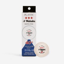 니타쿠 경기용 NSD 3STAR 탁구공 시합구 (3개입), 3개, 3개